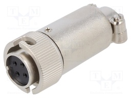 Connector: circular; RM,RM12; plug; 5A; Plating: silver plated