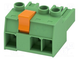 PCB connector, nominal cross section: 6 mm2, color: green, n