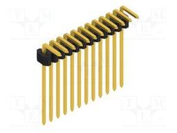 Connector: pin strips; pin header; male; PIN: 12; 1.27mm; THT; 1x12