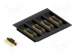 Connector: pin strips; pin header; male; PIN: 20; 2mm; SMT; 2x10
