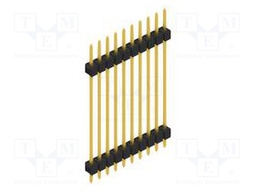 Connector: pin strips; pin header; male; PIN: 10; 2.54mm; THT; 1x10