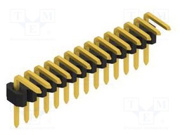 Connector: pin strips; pin header; male; PIN: 14; 1.27mm; THT; 1x14