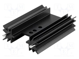 Heatsink: extruded; H; TO220; black; L: 38.1mm; W: 34.92mm; H: 12.7mm