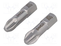 Screwdriver bit; Phillips; PH3; Overall len: 25mm; 2pcs; Torsion