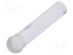 Fiber for LED; round; Ø3.2mm; Front: convex; straight; IP68