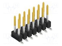 Connector: pin strips; pin header; male; PIN: 14; 2.54mm; SMT; 2x7