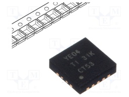 Voltage Level Translator, Bidirectional, 4 Input, 0.02 mA, 4 ns, 100 Mbps, 1.2 V to 3.6 V, QFN-14