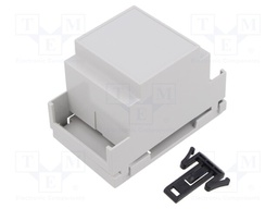 Enclosure: for DIN rail mounting; light grey; No.of mod: 3