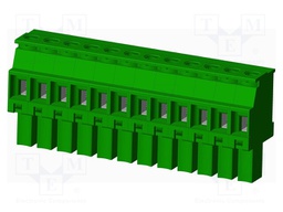 Connector: pluggable terminal block; plug; female; angled 90°