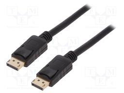 Cable; DisplayPort 1.2; DisplayPort plug,both sides; 5m; black