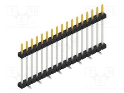 Connector: pin strips; pin header; male; PIN: 17; 2mm; SMT; 1x17