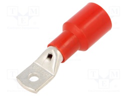 Tip: ring tube; M6; Ø: 6.4mm; 50mm2; crimped; for cable; insulated