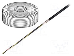 Wire: motor; chainflex® CF35.UL; 4G10mm2; TPE; black; stranded; Cu