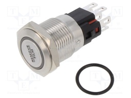 Switch: vandal resistant; Pos: 2; SPDT; 0.5A/220VAC; 2A/24VDC; IP65