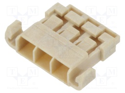 Connector: wire-board; DF65; plug; female; w/o contacts; PIN: 3