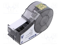 Tape; 12.7mm; 6.4m; white; Character colour: black