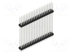 Connector: pin strips; pin header; male; PIN: 40; 2.54mm; THT; 2x20