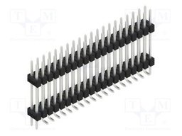 Connector: pin strips; pin header; male; PIN: 40; 2.54mm; SMT; 2x20