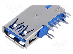 USB 3.0 F/A Upright RVS REC CH=1.25 15u'