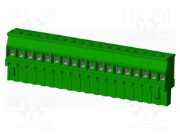 Connector: pluggable terminal block; plug; female; angled 90°