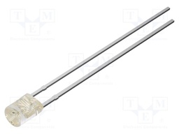 LED; blue; 3mm; 200mcd; 140°; Front: recessed; 2.7VDC; No.of term: 2