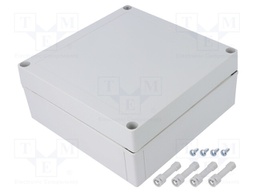 Enclosure: multipurpose; X: 180mm; Y: 180mm; Z: 75mm; MNX; grey; IK08