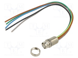 Socket; M12; PIN: 5; female; L code-Power; THT; IP65/IP67; straight