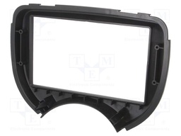 Radio mounting frame; Nissan; 2 DIN; black