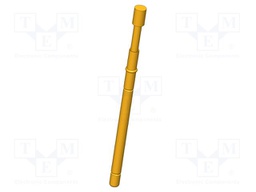 Test needle; Operational spring compression: 4mm; 5A; Ø: 2mm; 0.8N
