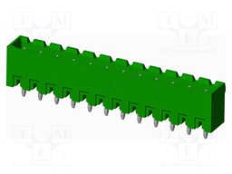 Connector: pluggable terminal block; socket; male; straight; THT