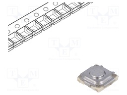 Microswitch TACT; SPST; Pos: 2; 0.02A/15VDC; SMT; none; 1.6N; 1.5mm