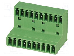 PCB headers, nominal cross section: 1.5 mm?, color: green, n