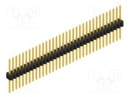 Connector: pin strips; pin header; male; PIN: 34; 1.27mm; THT; 1x34