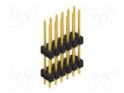 Connector: pin strips; pin header; male; PIN: 12; 2.54mm; THT; 2x6