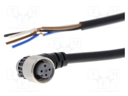 Connection lead; M12; PIN: 4; angled; female