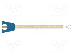 Clip-on probe; pincers type; 500mA; 60VDC; white; 0.8mm; 30VAC