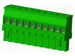 Connector: pluggable terminal block; plug; female; angled 90°