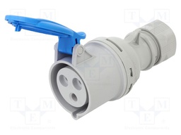 Connector: AC supply 3-phase; plug; female; 32A; 230VAC; IEC 60309