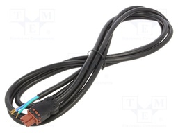 Power cable; 24÷48VDC; black; 3m