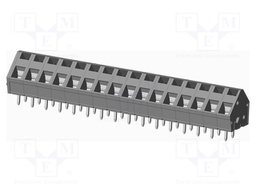 Connector: PCB terminal block; terminal; angled 45°; on PCBs