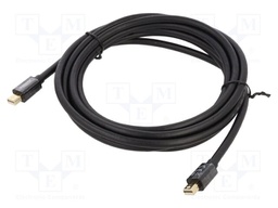 Cable; mini DisplayPort plug,both sides; DisplayPort 1.2; black