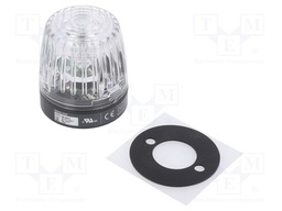 Signaller: lighting; continuous light; white; NE-A; 24VDC; IP65