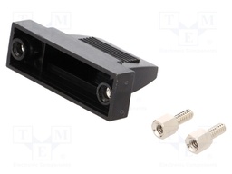 Enclosure: for D-Sub connectors; Locking: threaded joint