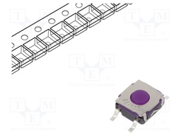 Microswitch TACT; SPST-NO; Pos: 2; 0.05A/32VDC; SMT; none; 1.5N