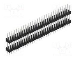 Connector: pin strips; pin header; male; PIN: 54; 2.54mm; THT; 2x27