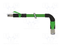 Patch cord; RJ45 plug,RJ45 right angled plug; 5; stranded; Cu