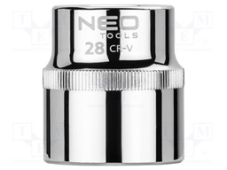 Socket; 6-angles,socket spanner; HEX 28mm; 1/2"