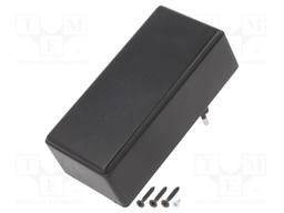 Enclosure: for power supplies; X: 120mm; Y: 56mm; Z: 42mm; ABS; black