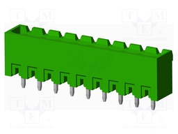 Connector: pluggable terminal block; socket; male; straight; THT