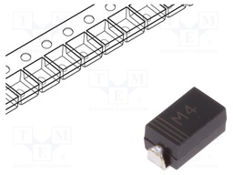 Diode: rectifying; SMD; 400V; 1A; Package: reel,tape; SMAJ; Ifsm: 30A